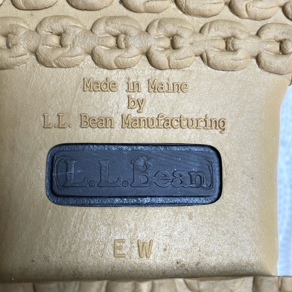 L.L. Bean Women’s Hunting Shoe Bean Boots Brown w/leather detail Sz 9 W ankle - Picture 10 of 11